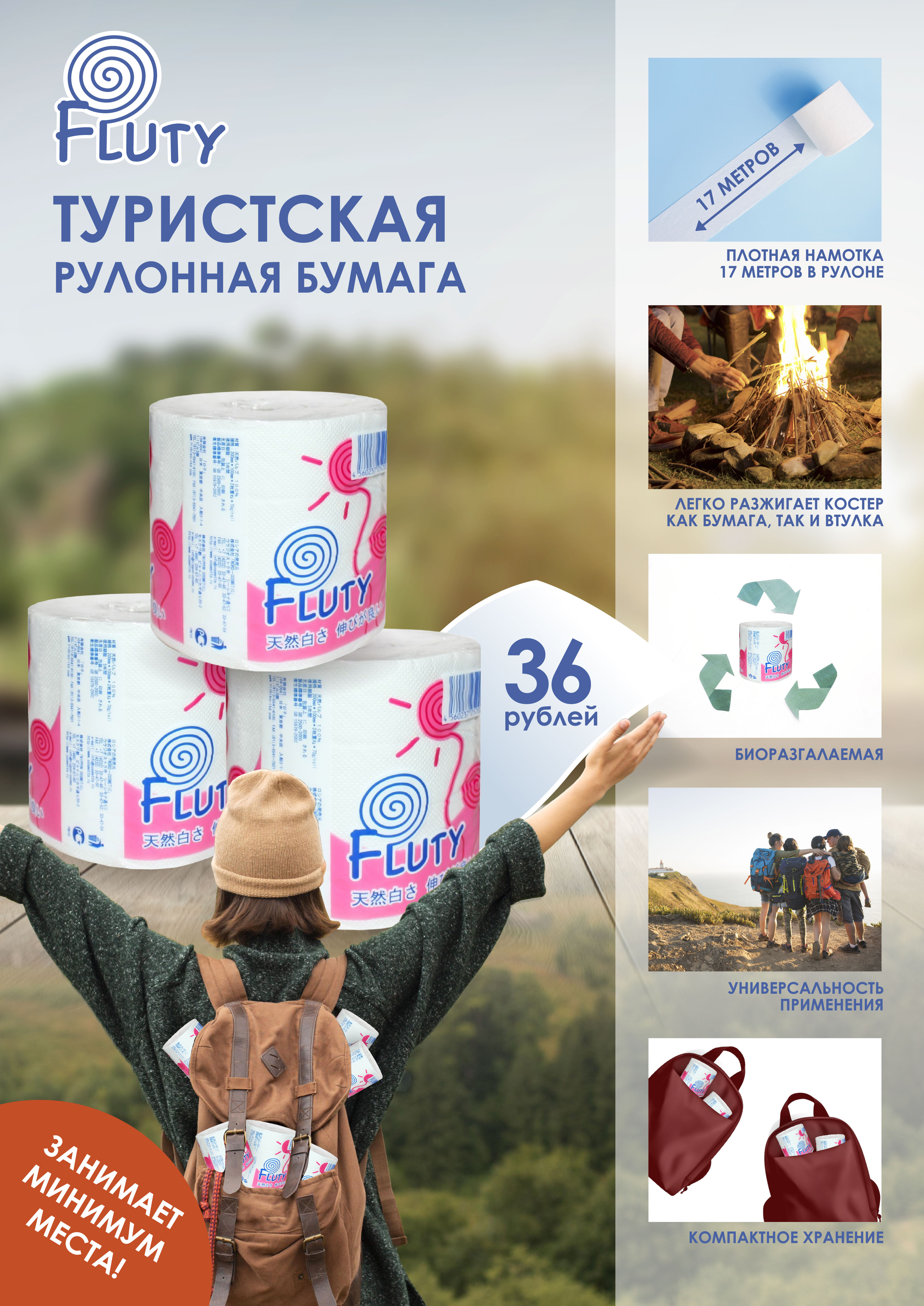 Туристская рулонная бумага! Туристская рулонная бумага!